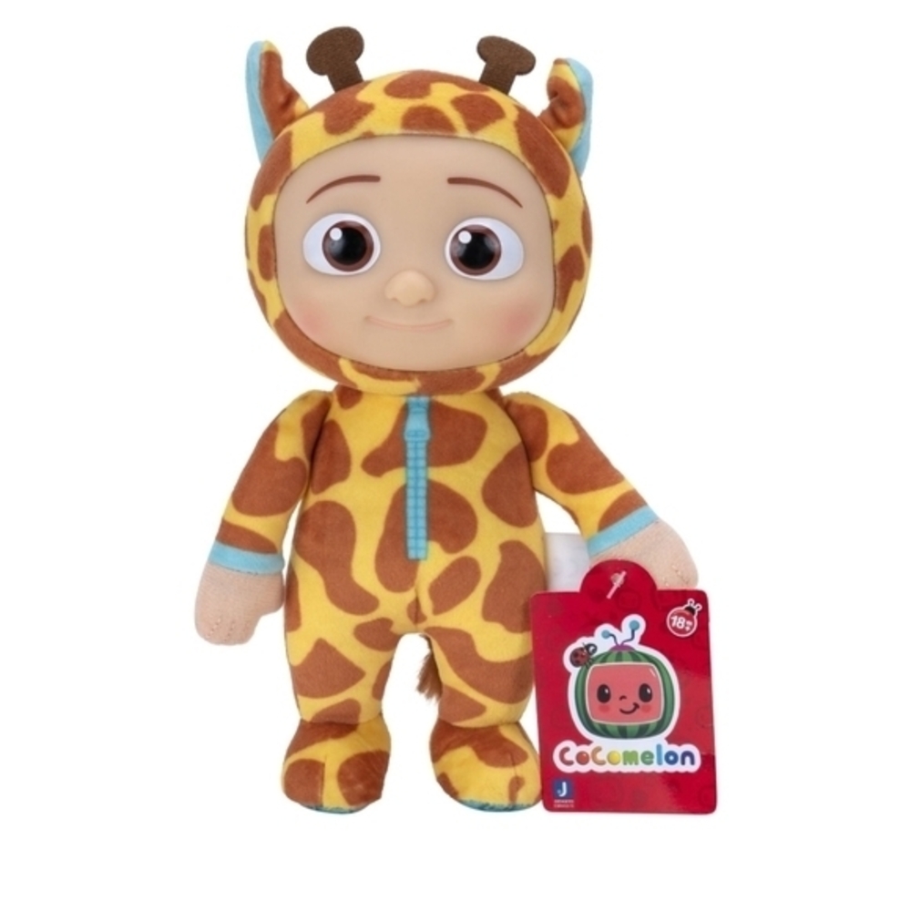 Cocomelon Little Plush, JJ Doll in Giraffe Onesie‎ 8" Tall NWT
